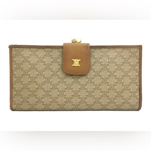 CELINE Macadam PVC Long Bifold Wallet /1E7844 - Picture 1 of 4